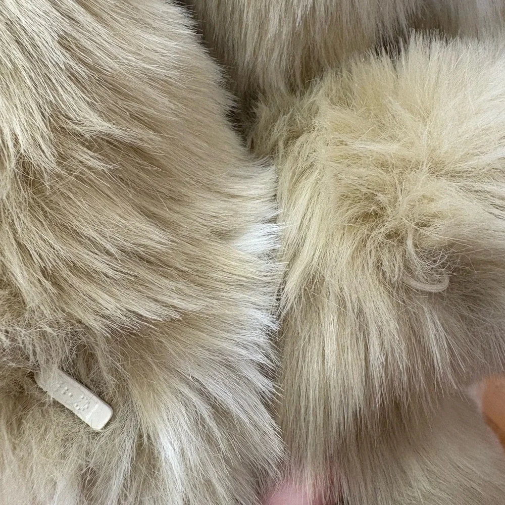 Dennis Basso Full Length Faux Fur Coat Size 1X - Picture 6 of 9